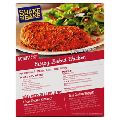 Shake 'N Bake Original Chicken Seasoned Coating Mix Value Size Packets 4 Count - 9 Oz - Image 9