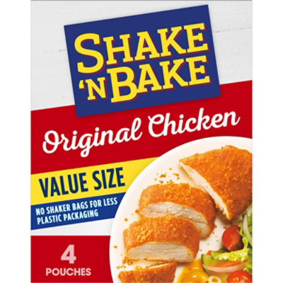 Shake 'N Bake Original Chicken Seasoned Coating Mix Value Size Packets 4 Count - 9 Oz - Image 3