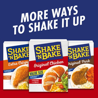 Shake 'N Bake Original Chicken Seasoned Coating Mix Value Size Packets 4 Count - 9 Oz - Image 8