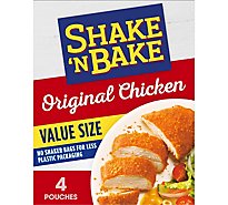 Shake 'N Bake Original Chicken Seasoned Coating Mix Value Size Packets 4 Count - 9 Oz