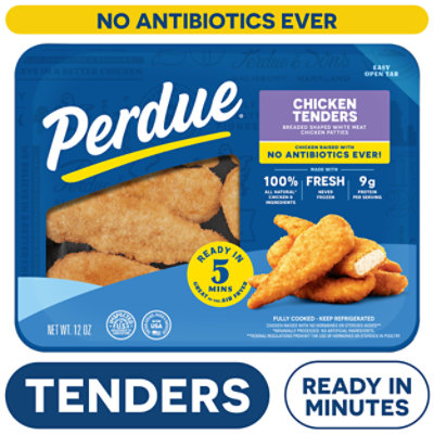 PERDUE REFRIGERATED BREADED No Antibiotics Ever Chicken Breast Strips Tray Case - 12 Oz - Image 2