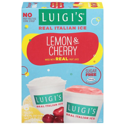 Luigis No Sugar Variety Lemon Cherry Italian Ice - 24 FZ - Image 2