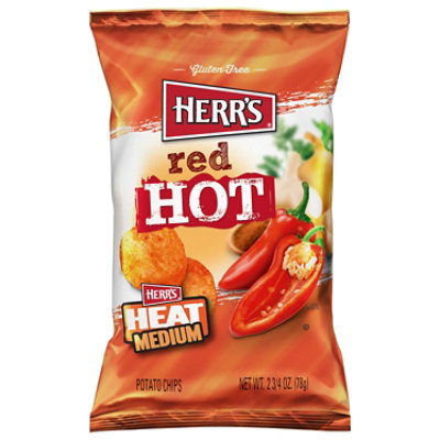 Herrs Red Hot Potato Chips - 2.75 OZ - acmemarkets