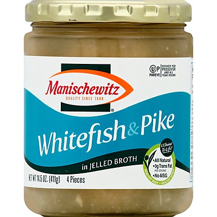 Manischewitz Whitefish Pike In Jelled Broth - 14.5 OZ - Image 2