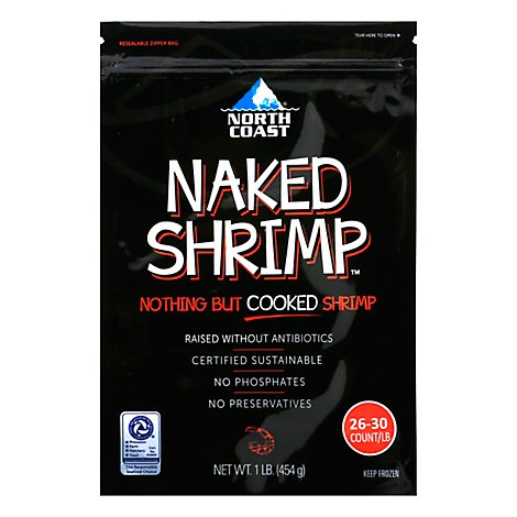Shrimp 26/30 Cooked Farm Naked - 16 OZ
