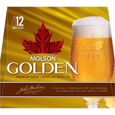 Molson Golden North American Style Lager Beer 5% ABV Bottles - 12-12 Fl. Oz. - Image 2