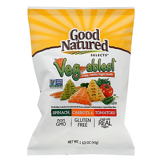 Good Natured Selects Snacks Veggie Spinach Carrots & Tomatoes - 1.5 Oz
