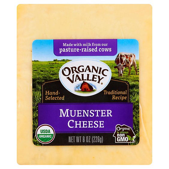Org Vly Muenster Rind Cheese - 8 OZ