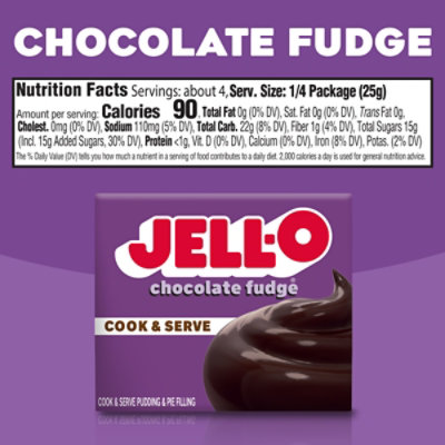 Jell-O Cook & Serve Chocolate Fudge Artificially Flavored Pudding & Pie Filling Mix - 3.4 Oz - Image 4