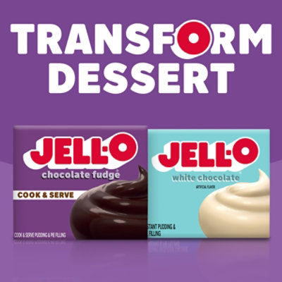 Jell-O Cook & Serve Chocolate Fudge Pudding & Pie Filling Mix Box - 3.4 Oz - Image 7