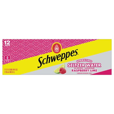 Schweppes Seltzer Raspberry Sparkling - 12-12 FZ - Image 3