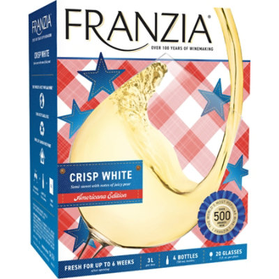 Franzia White White Wine - 3 Liters - Image 1