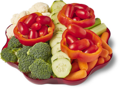 Hummus & Vegetable Tray - 9 OZ - Image 1