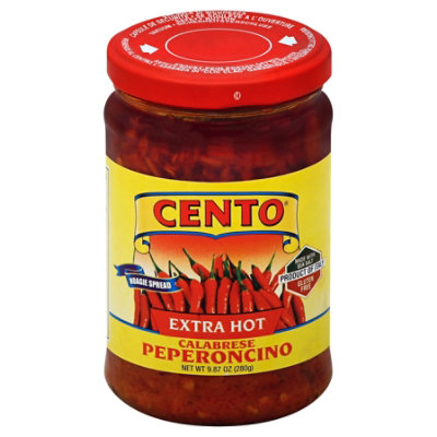 Cento Hot Calabrese Pepperoncinis - 9.87 Oz - Image 1