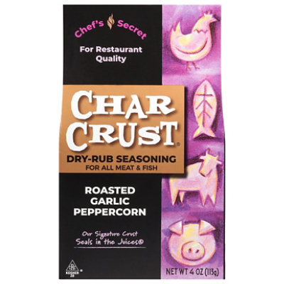 Char Crust Rub Pepper Garlic - 4 OZ - Image 1