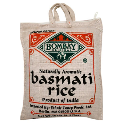 Bombay Basmati Rice White - 10 Lbs - Image 1