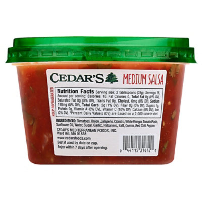 Cedars Medium Salsa - 16 Oz - Image 6