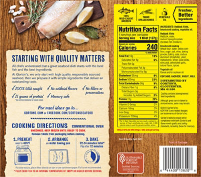 Gortons Premium Haddock Fillets - 14.6 OZ - Image 5