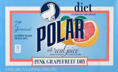 Polar Diet Pink Grapefruit Dry Cans - 6-7.5 FZ - Image 2