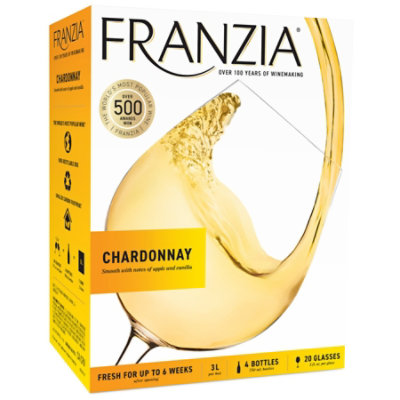 Franzia Chardonnay White Wine - 3 Liters - Image 1
