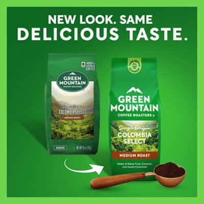 Green Mountain Coffee Roasters Colombia Select Medium Roast  Ground Coffee Bagged - 10 Oz - Image 5