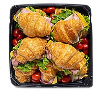 Deli Mini Croissant Snack Square Tray - Each (Please allow 48 hours for delivery or pickup)