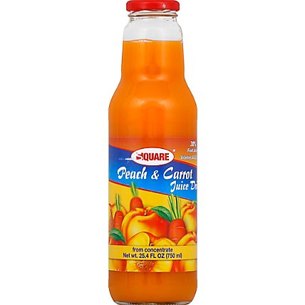 Square Peach Carrot Juice - 25.4 FZ - Image 2