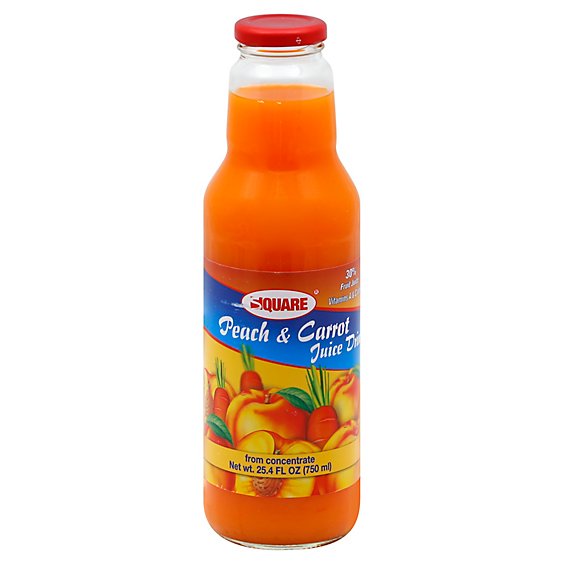 Square Peach Carrot Juice - 25.4 FZ