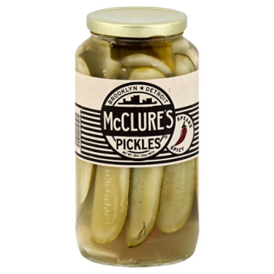 Mcclures Pickle Spicy Spear - 32 OZ - Image 1