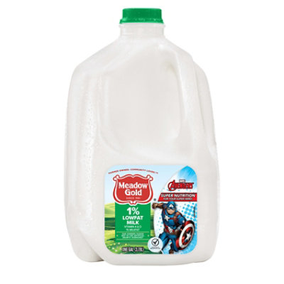 Meadow Gold 1% with Vitamin A and D Low Fat Milk Jug - 1 Gallon - Image 1