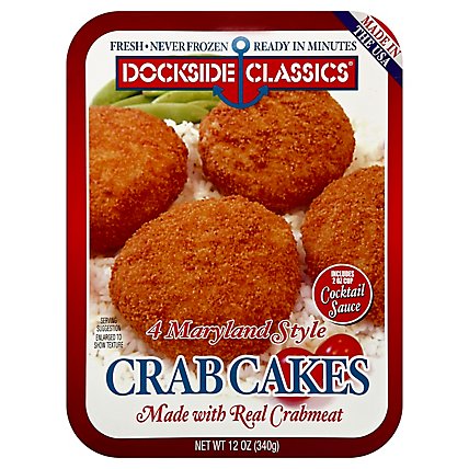 Dockside Maryland Style Crabcakes - 12 OZ - Image 1