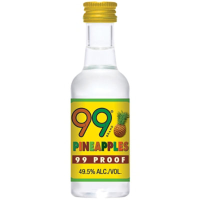 99 Brand Pineapple Liqueur 99 Proof - 50 Ml - Image 1