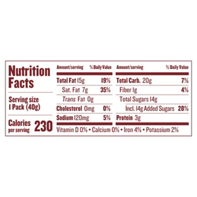 Justins Nut Btr Almond Dk Choc - 1.4 OZ - Image 3