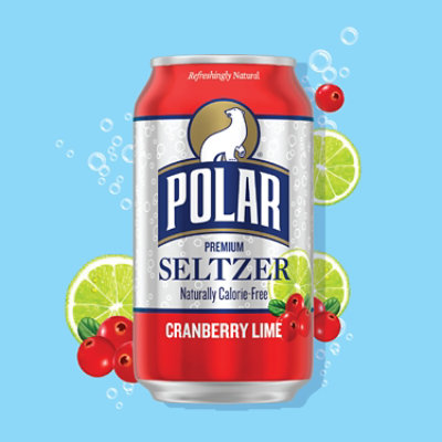 Polar Seltzer Cranberry Lime - 8-12 Fl. Oz. - Image 3