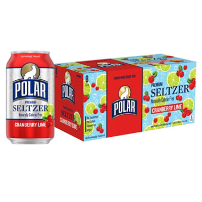 Polar Seltzer Cranberry Lime - 6-12 FZ