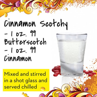 99 Brand Butterscotch Liqueur 99 Proof In Bottle - 50 Ml - Image 2