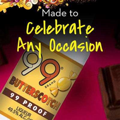 99 Brand Butterscotch Liqueur 99 Proof In Bottle - 50 Ml - Image 3
