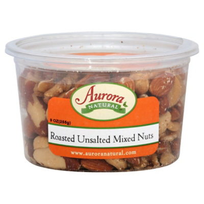 Aurora Mixed Nuts No Salt - 9 OZ - Image 1