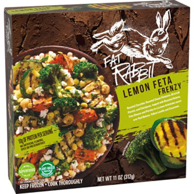 Fat Rabbit Lemon Feta Frenzy with Roasted Vegetables Frozen Meal - 11 Oz - Image 3