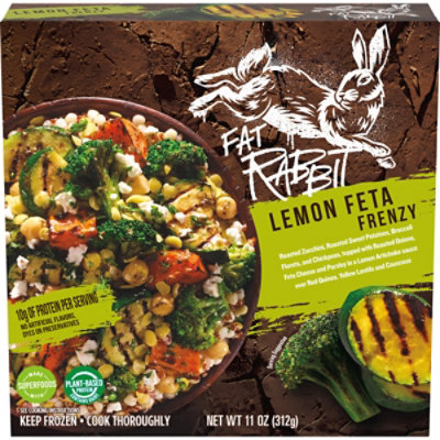 Fat Rabbit Lemon Feta Frenzy with Roasted Vegetables Frozen Meal - 11 Oz - Image 1