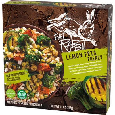 Fat Rabbit Lemon Feta Frenzy with Roasted Vegetables Frozen Meal - 11 Oz - Image 4
