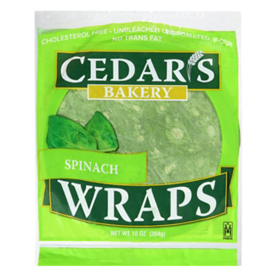 Cedars Spinach Wrap - 10 Oz - Image 3