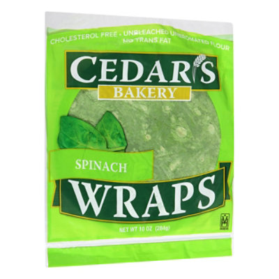 Cedars Spinach Wrap - 10 Oz - Image 1