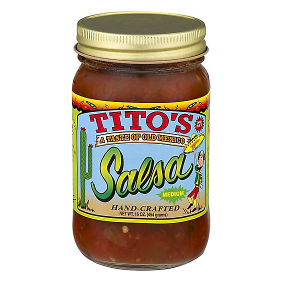 Titos Salsa Medium - 16 Oz