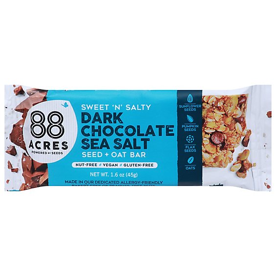 88 Acres Bar Snack Chocolate Sea Salt - 1.6 OZ