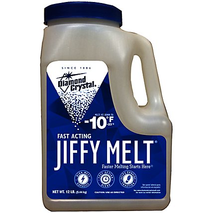 Jiffy Melt Ice Melter Salt Mix 12 Pound Jug 