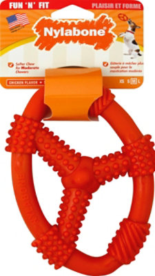 Fun N Fit Medium Oval Ring Flex Dog Toy - EA - Image 2