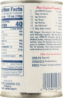 One Pie Pumpkin - 15 OZ - Image 5