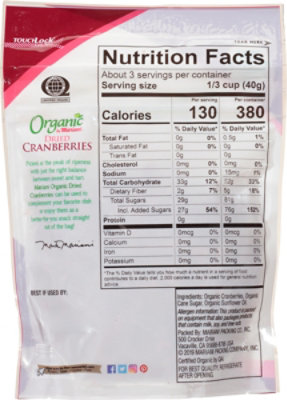 Mariani Cranberries Organic - 4 OZ - Image 5