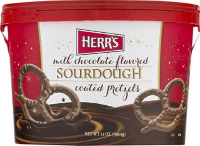 Herrs Milk Chocolate Sourdough Pretzel - 14 OZ - Image 1